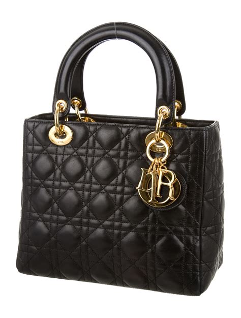 lady dior medium vintage|lady dior medium size.